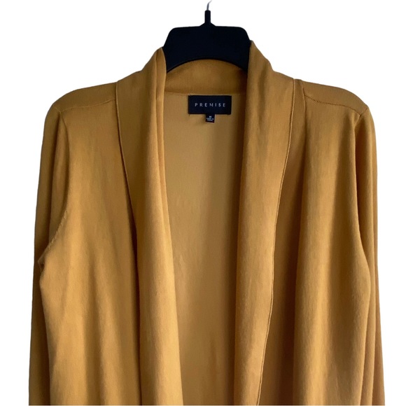 Premise Long Sleeve Golden Yellow Cardigan - Picture 6 of 7